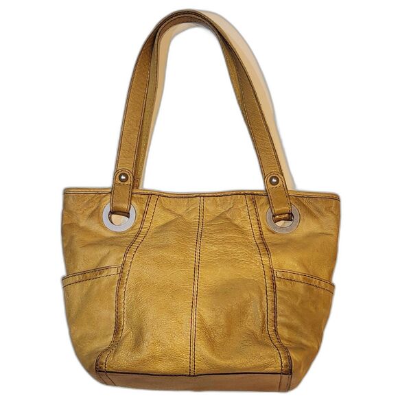 Fossil Handbags - Original Fossil Hathaway Y2K Mustard Yellow Leather Hobo Shoulder Bag Vintag Gem